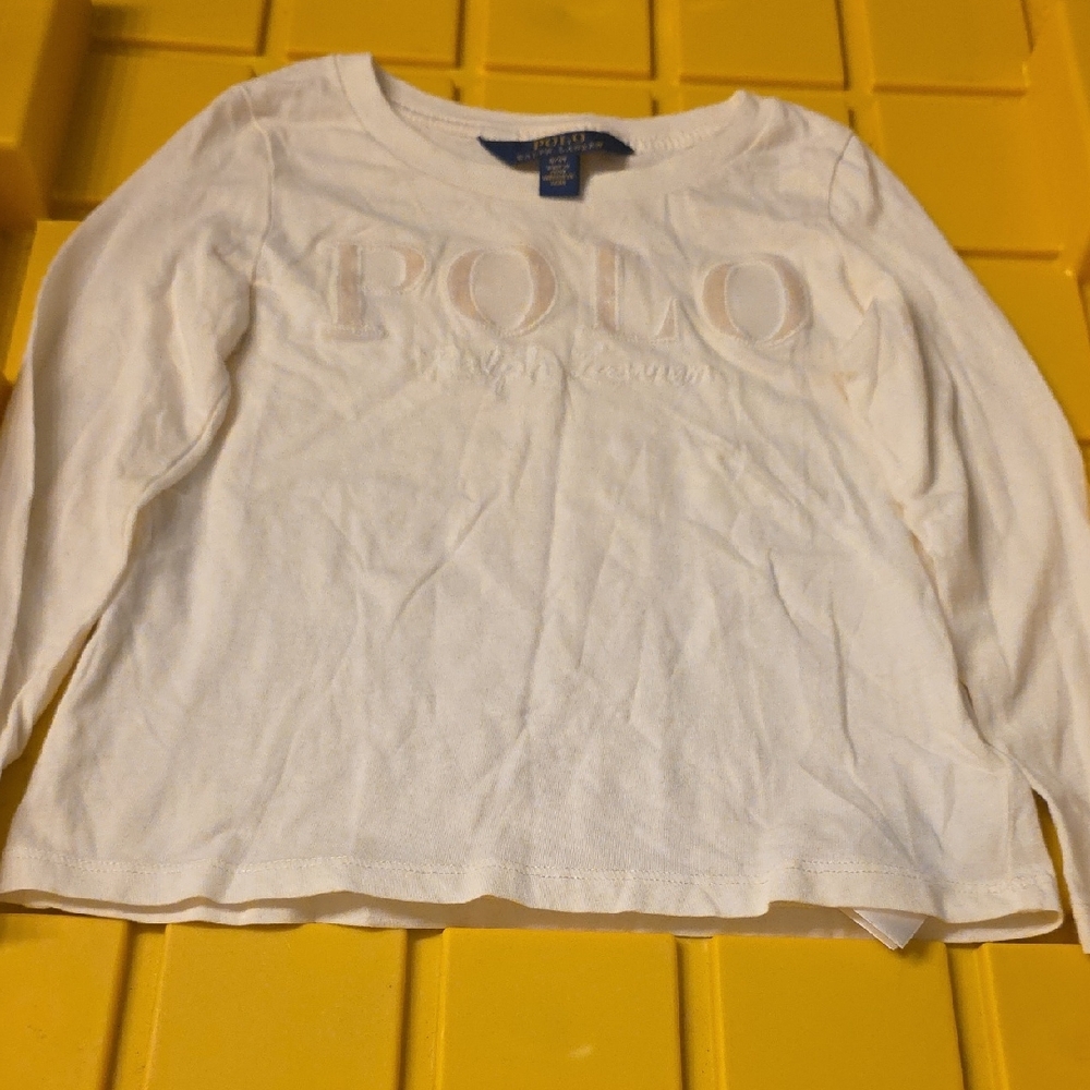 Polo by Ralph Lauren Kids Cream Long Sleeve Tee